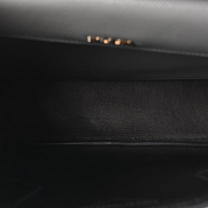 Saffiano Cuir Medium Double Bag Marmo