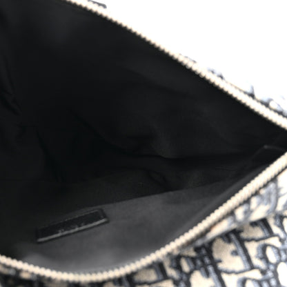 Oblique Mens Saddle Bag Blue