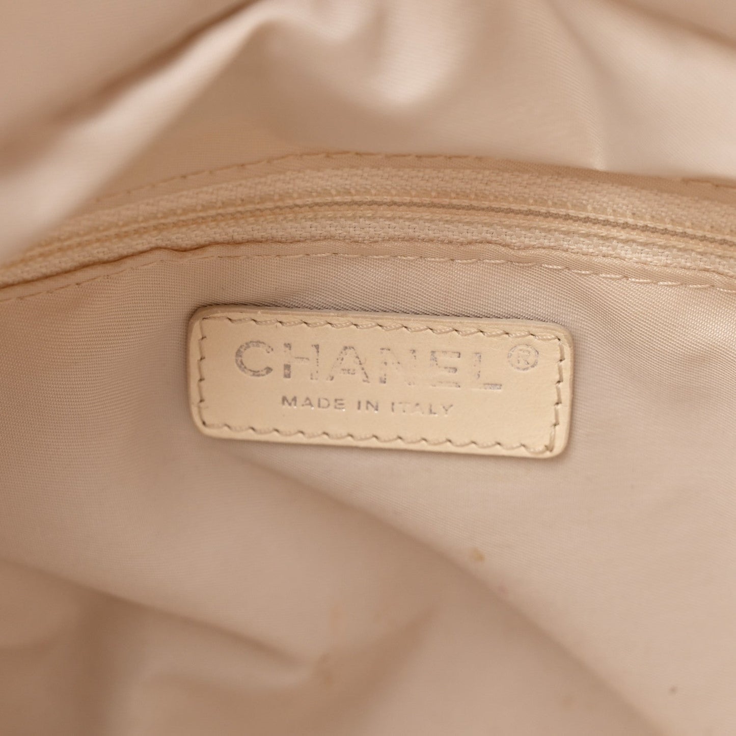 Metallic Coated Canvas Quilted Small Paris Biarritz Tote Gold
