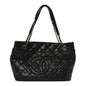 Caviar Quilted CC Timeless Soft Tote Black