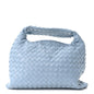 Calfskin Intrecciato Small Hop Ice