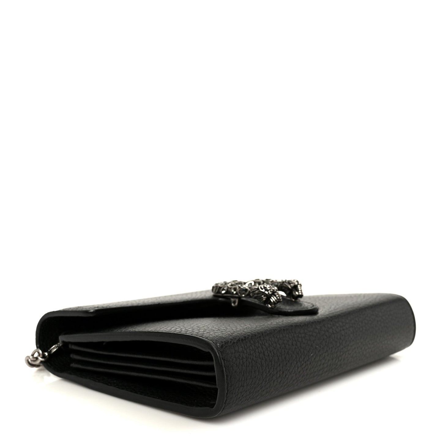 Calfskin Mini Dionysus Chain Wallet Black
