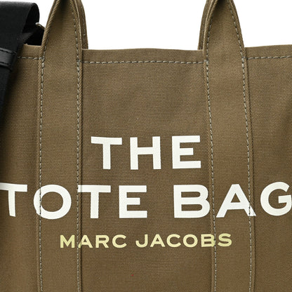 Cotton Canvas Medium The Traveler Tote Bag Slate Green