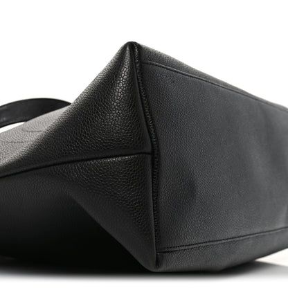 Caviar Large CC Shoulder Bag Black