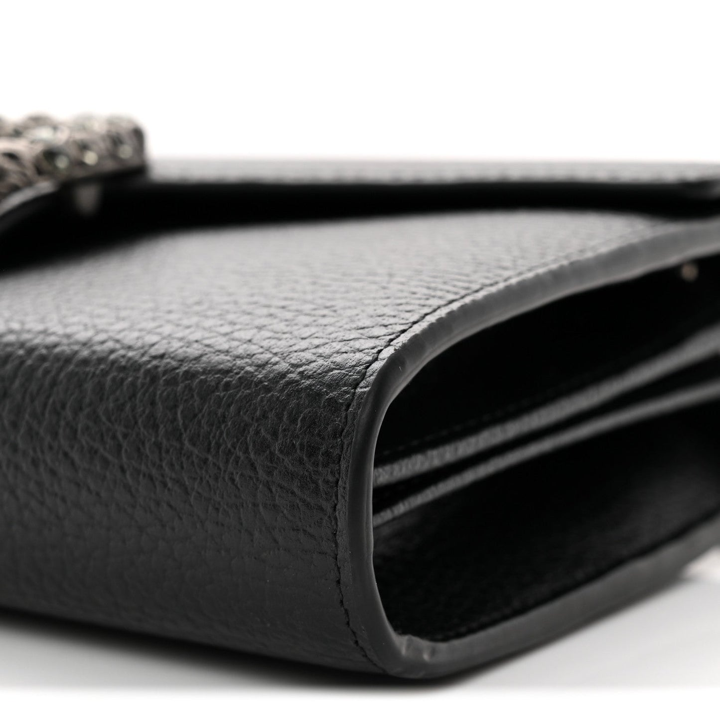 Calfskin Mini Dionysus Chain Wallet Black