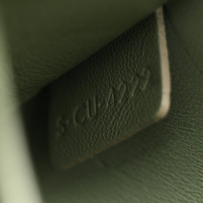 Shiny Calfskin Triomphe Shoulder Bag Celadon