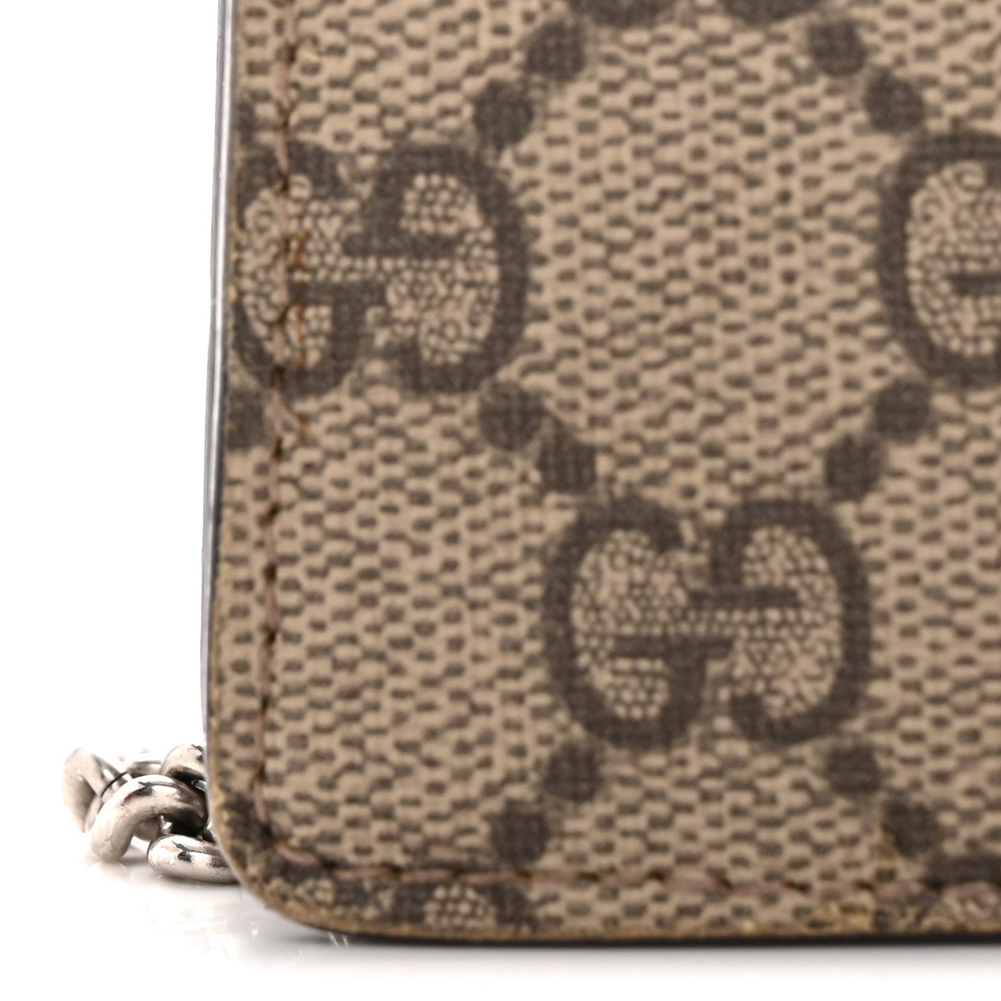 GG Supreme Monogram Super Mini Dionysus Shoulder Bag Taupe