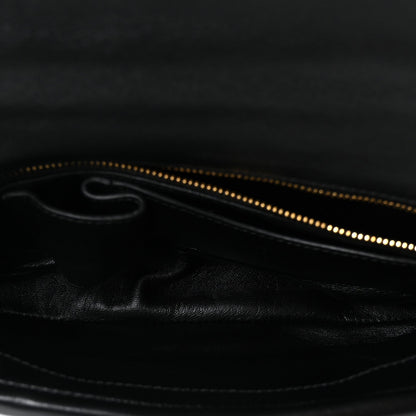 Lambskin Mini GG Milano Top Handle Shoulder Bag Black