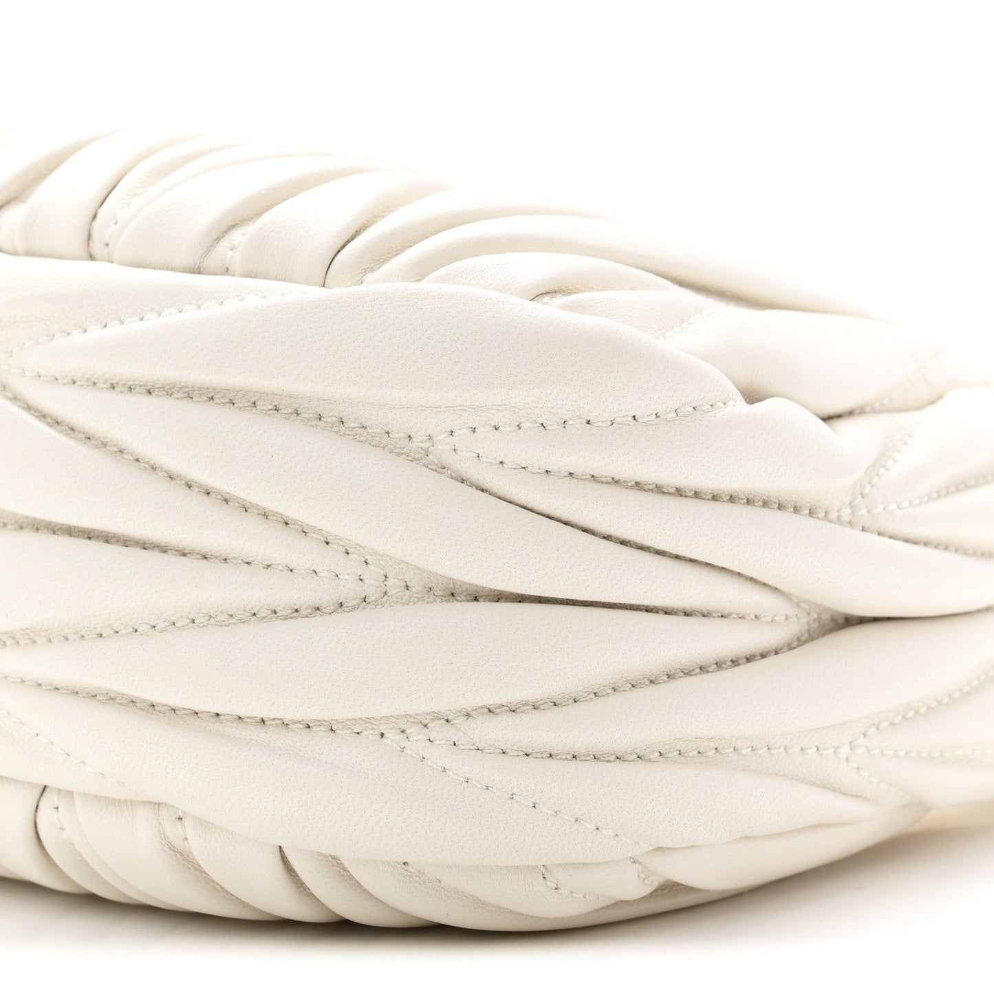 Nappa Matelasse Mini Wander Hobo White