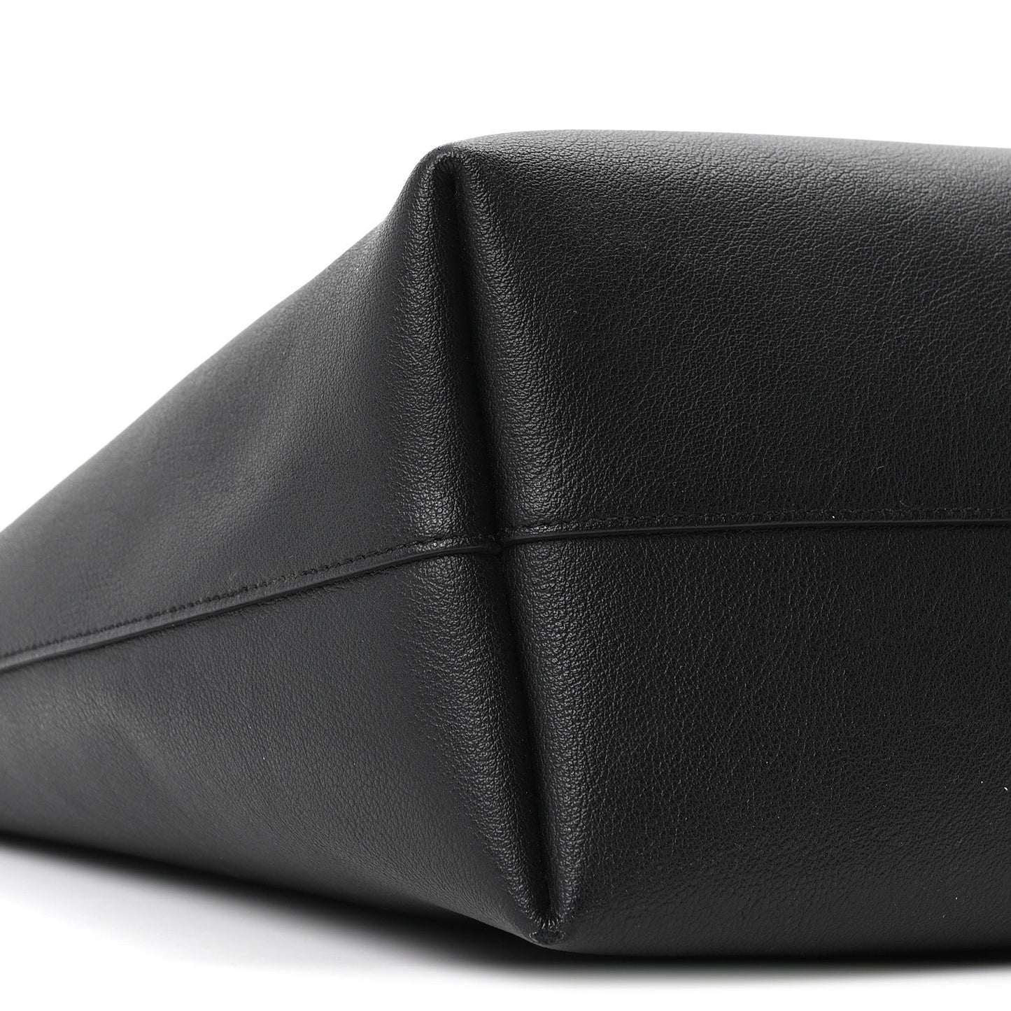 Calfskin Large Shopping Tote Black