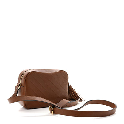 Sakai Be Green Calfskin Diagonal Stitched Small Blondie Shoulder Bag Cuir