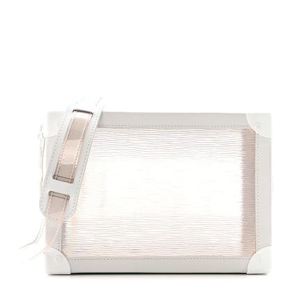 Calfskin PVC Epi Plage Soft Trunk Optic White
