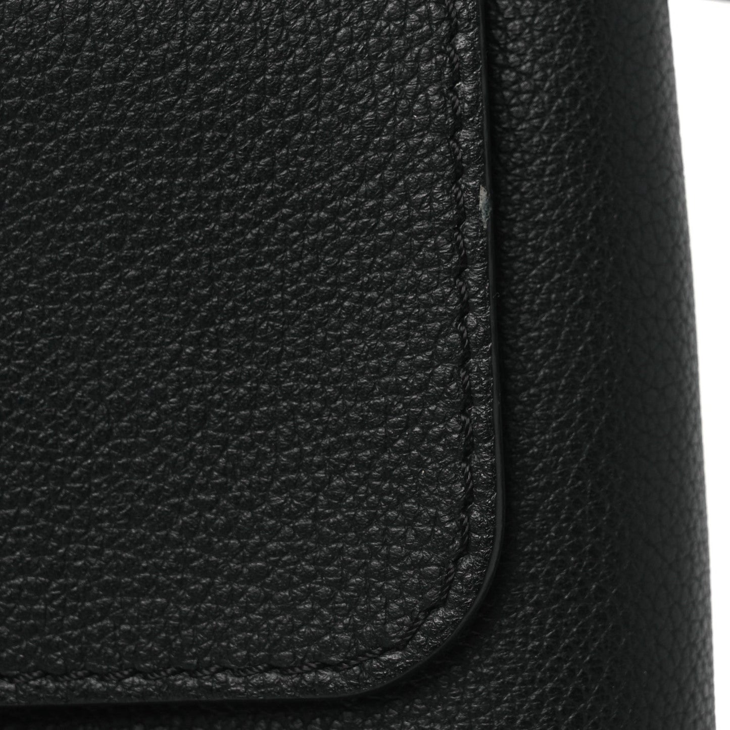 Calfskin Lockme Mini Backpack Black