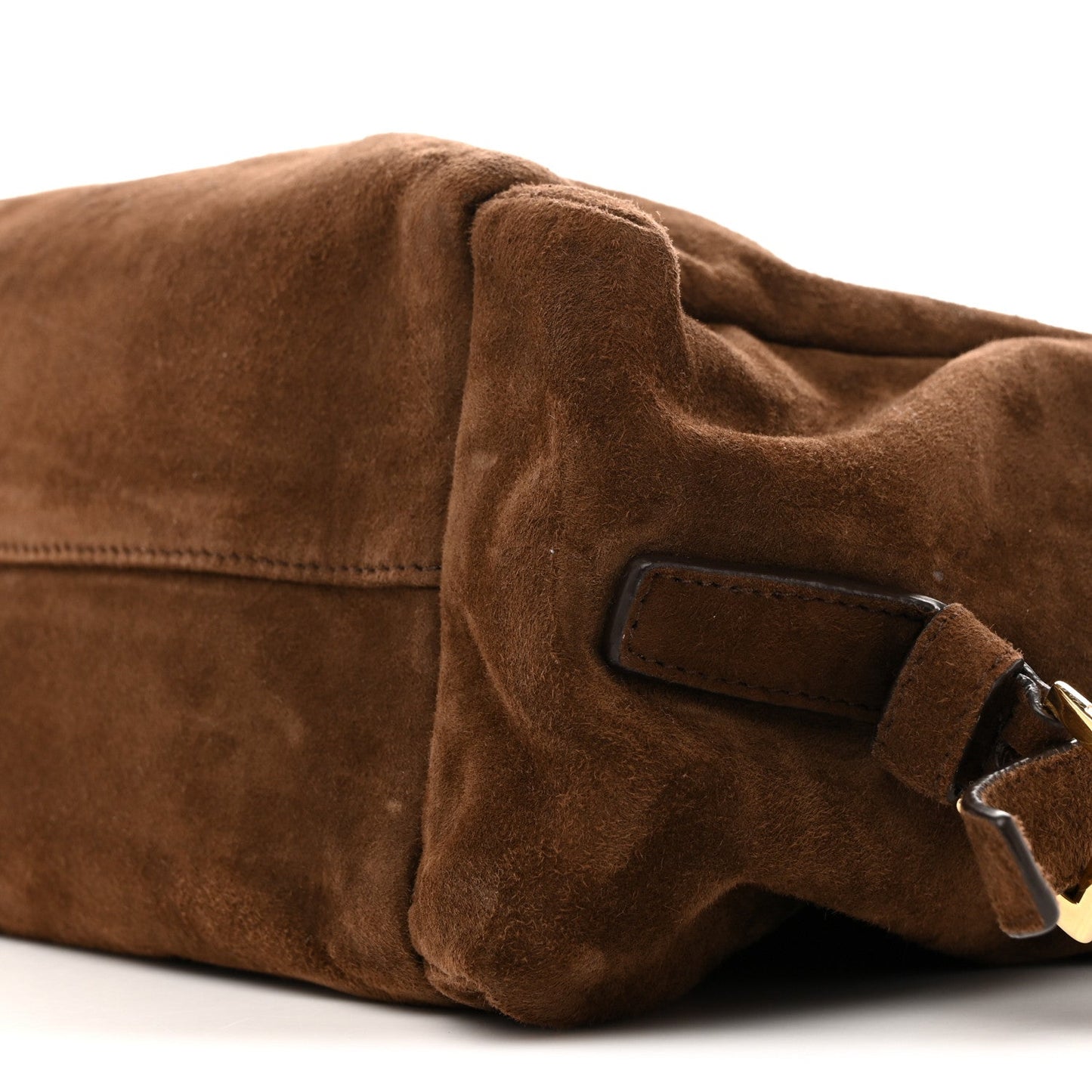 Suede Large Explore Shoulder Bag Cocoa Brown