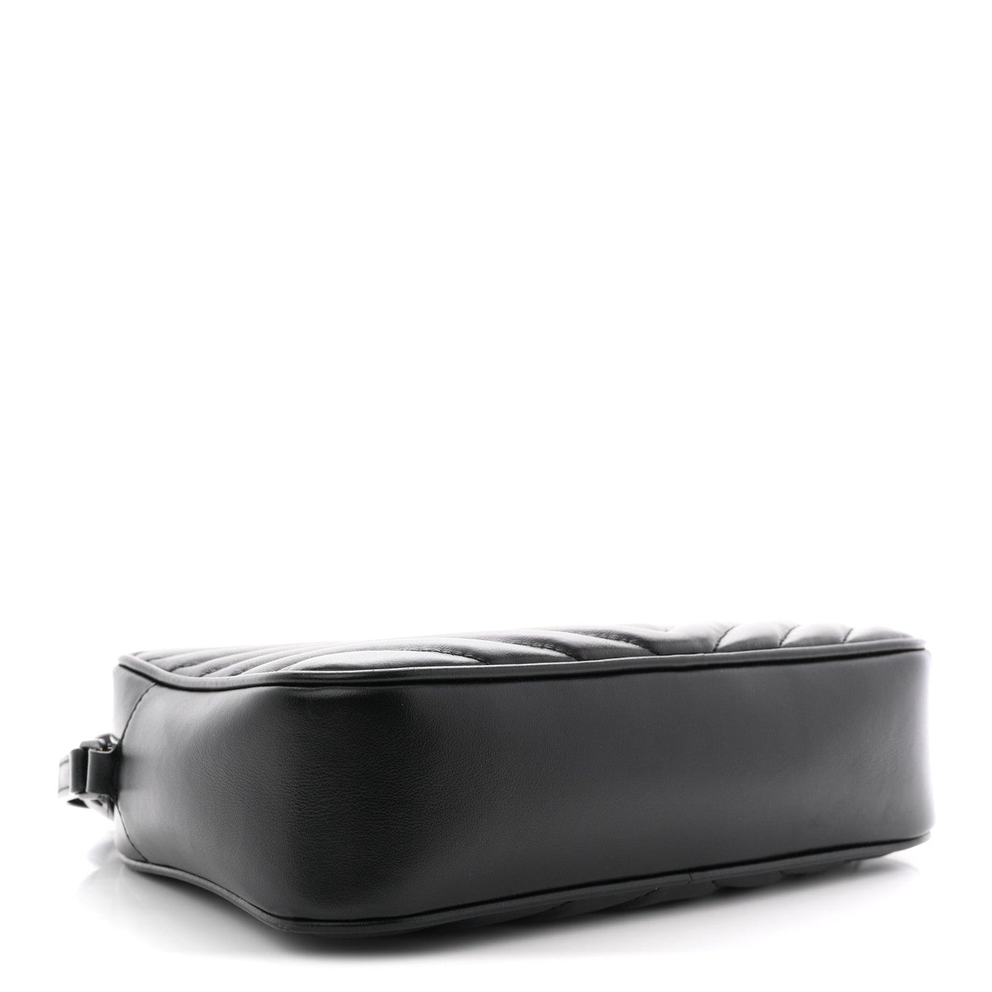 Calfskin Matelasse Monogram Monochrome Lou Camera Bag Black
