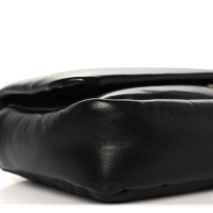 Lambskin Small GG Milano Top Handle Shoulder Bag Black