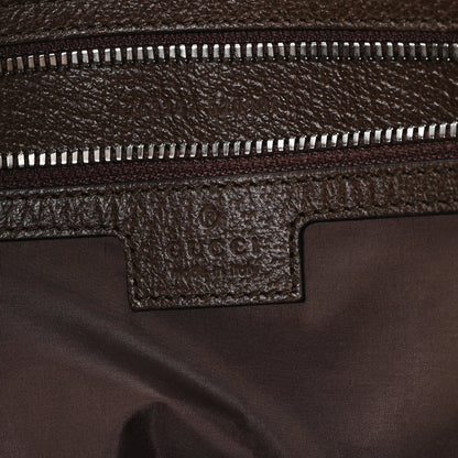 Tender GG Supreme Monogram Textured Dollar Calfskin Web Tote Beige Ebony New Acero