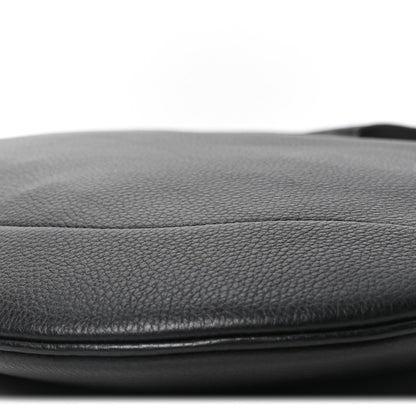 Soft Grained Calfskin Maxi B Hobo Black