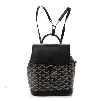 Goyardine Calfskin Mini Alpin Backpack Black