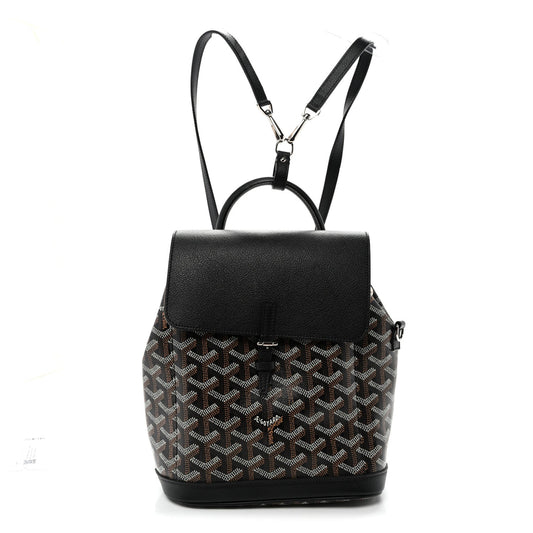 Goyardine Calfskin Mini Alpin Backpack Black