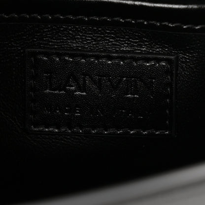 Shiny Calfskin Nano Pencil Bag Black