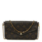 Monogram Pochette Felicie Chain Wallet Fuchsia