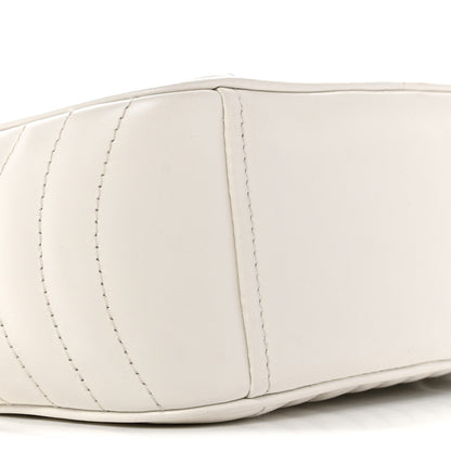 Soft Calfskin Diagramme Camera Bag White