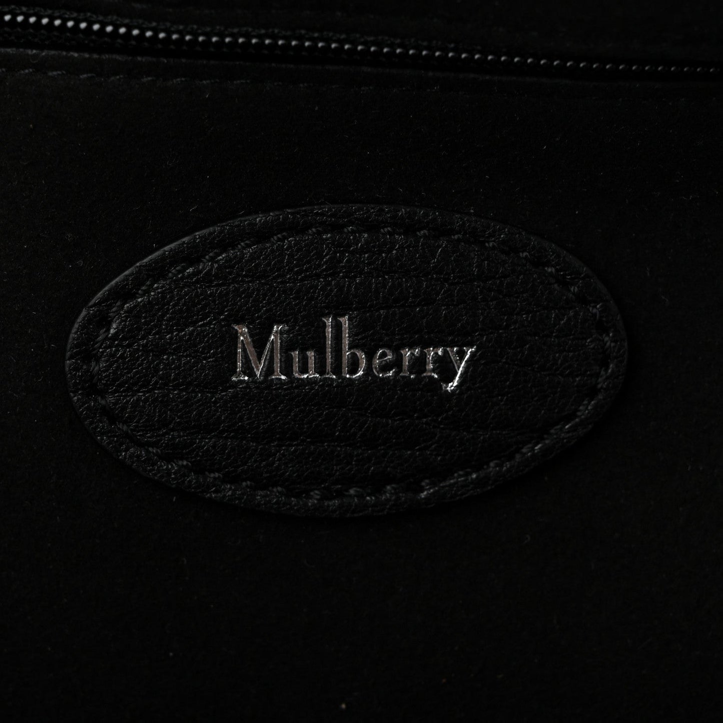 Natural Grain Small Bayswater Satchel Black