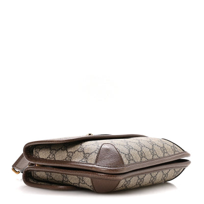 GG Supreme Monogram Web Small Neo Vintage Double Flap Messenger Bag Beige New Acero