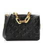 Lambskin Embossed Monogram Coussin BB Black