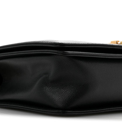 Caviar Quilted New Medium Boy Flap Black