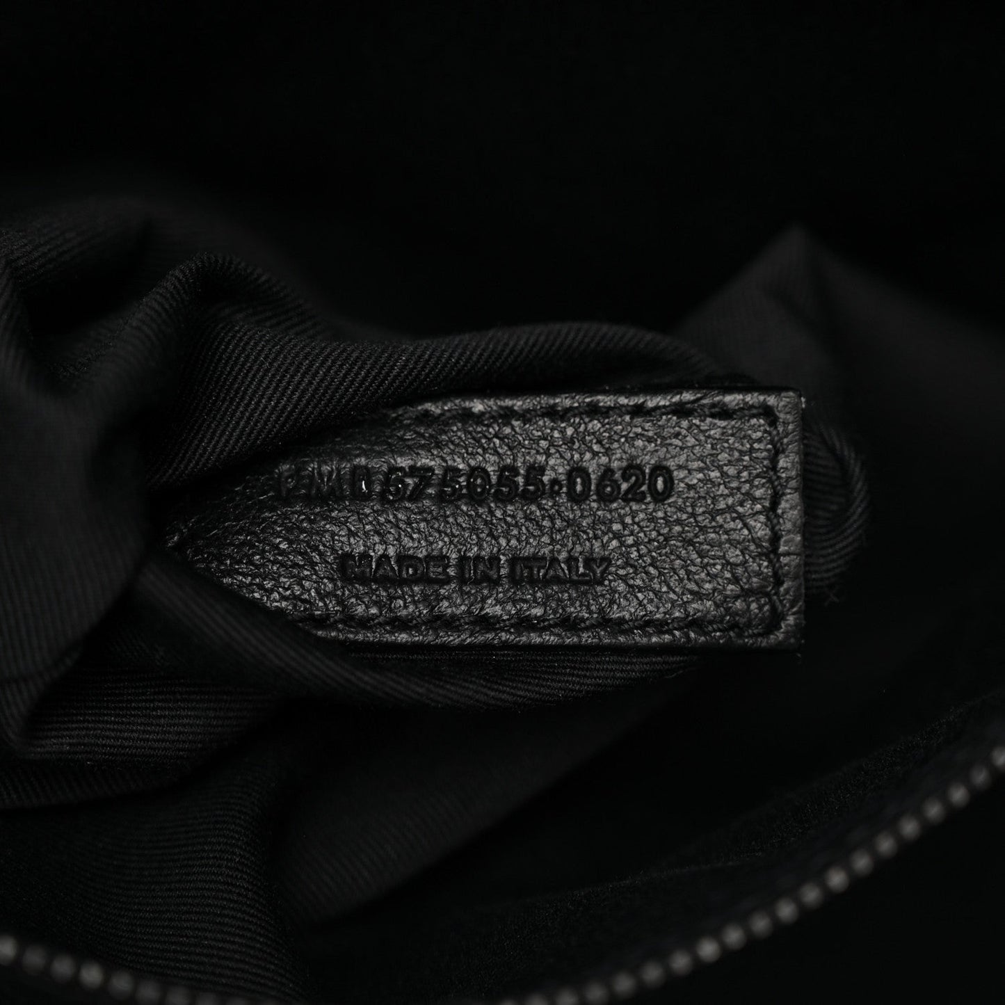 Crinkled Calfskin Matelasse Monogram Medium Niki Chain Satchel Black