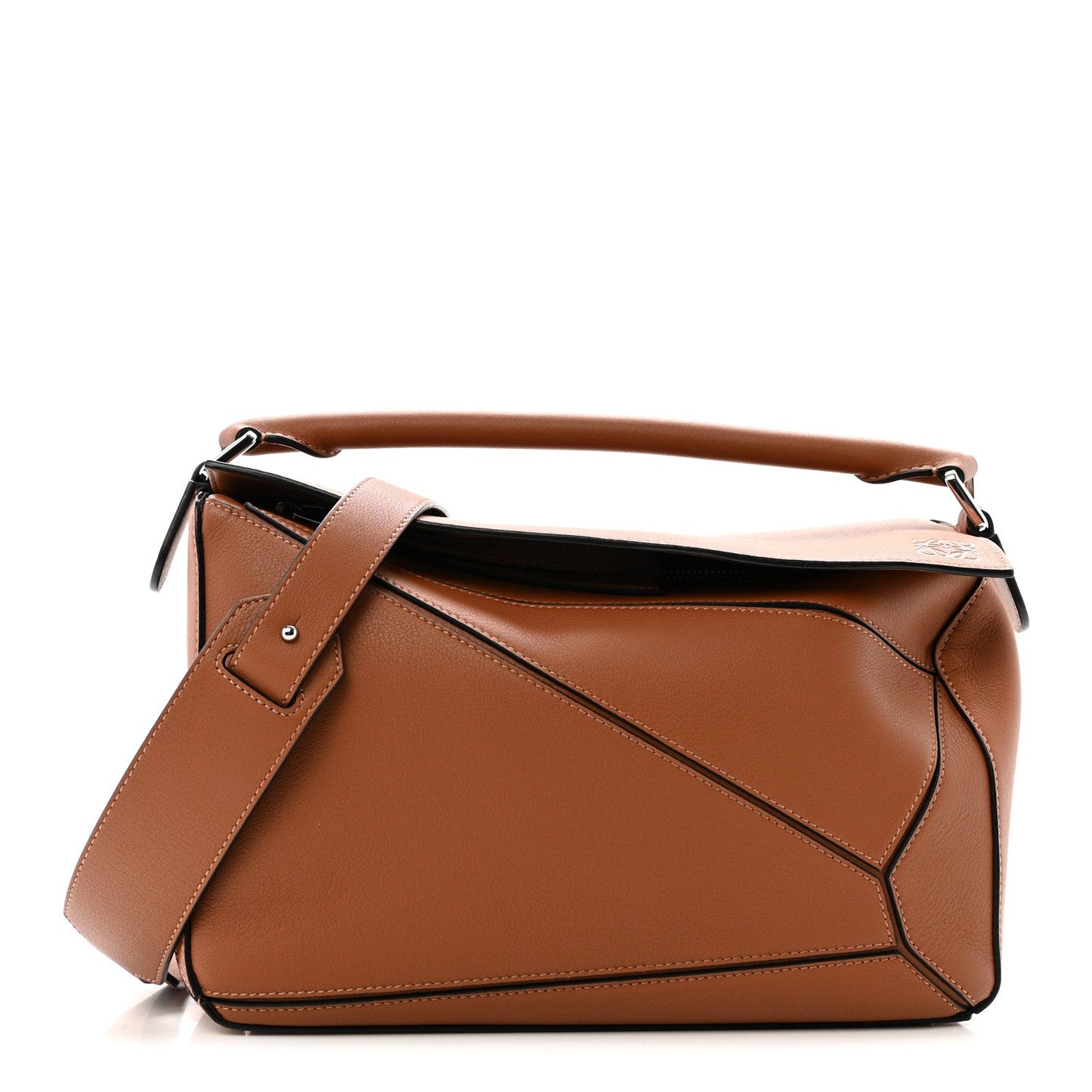 Calfskin Medium Puzzle Bag Tan