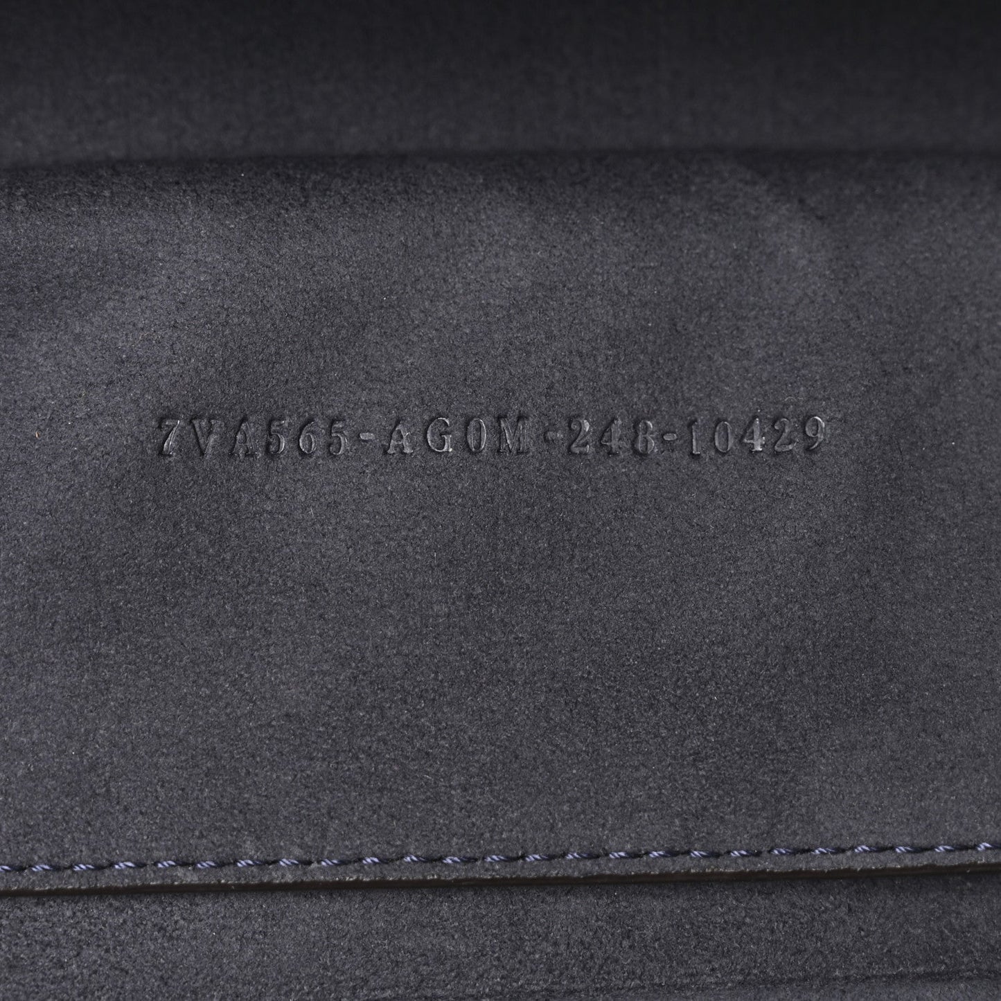 Recycled Fabric Jacquard Vitello King FF 1974 Baguette Soft Trunk  Blue