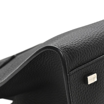 Grained Calfskin Soft Margaux 10 Bag Black