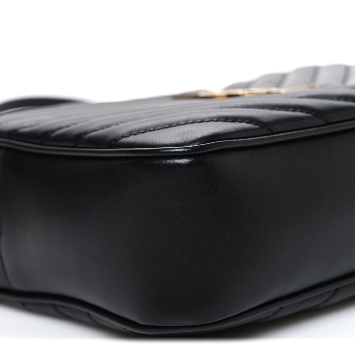 Calfskin Matelasse Monogram Lou Camera Bag Black