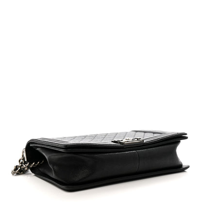 Caviar Quilted New Medium Boy Flap Black