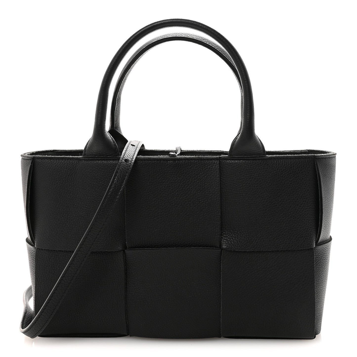 Nappa Maxi Intrecciato Arco Tote Black