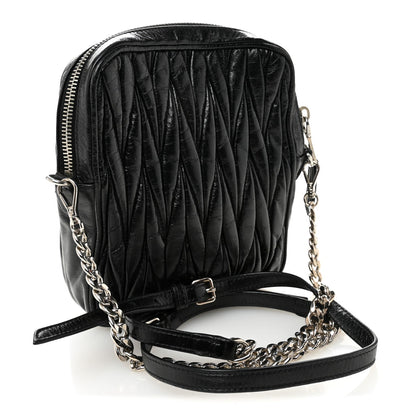 Nappa Matelasse Crossbody Black