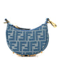 Denim Effect Fabric Jacquard FF 1974 Nano Fendigraphy Hobo Charm Blue White