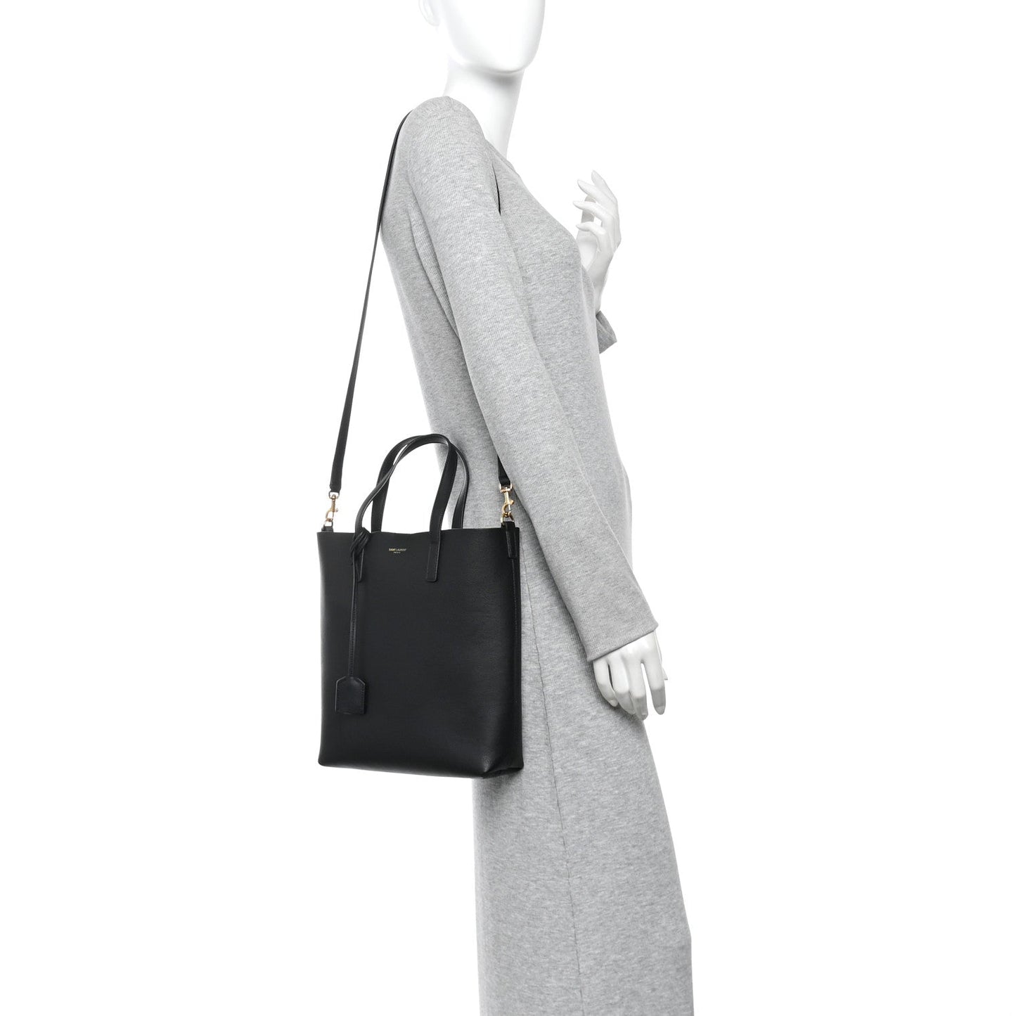Calfskin Toy Shopping Tote Black