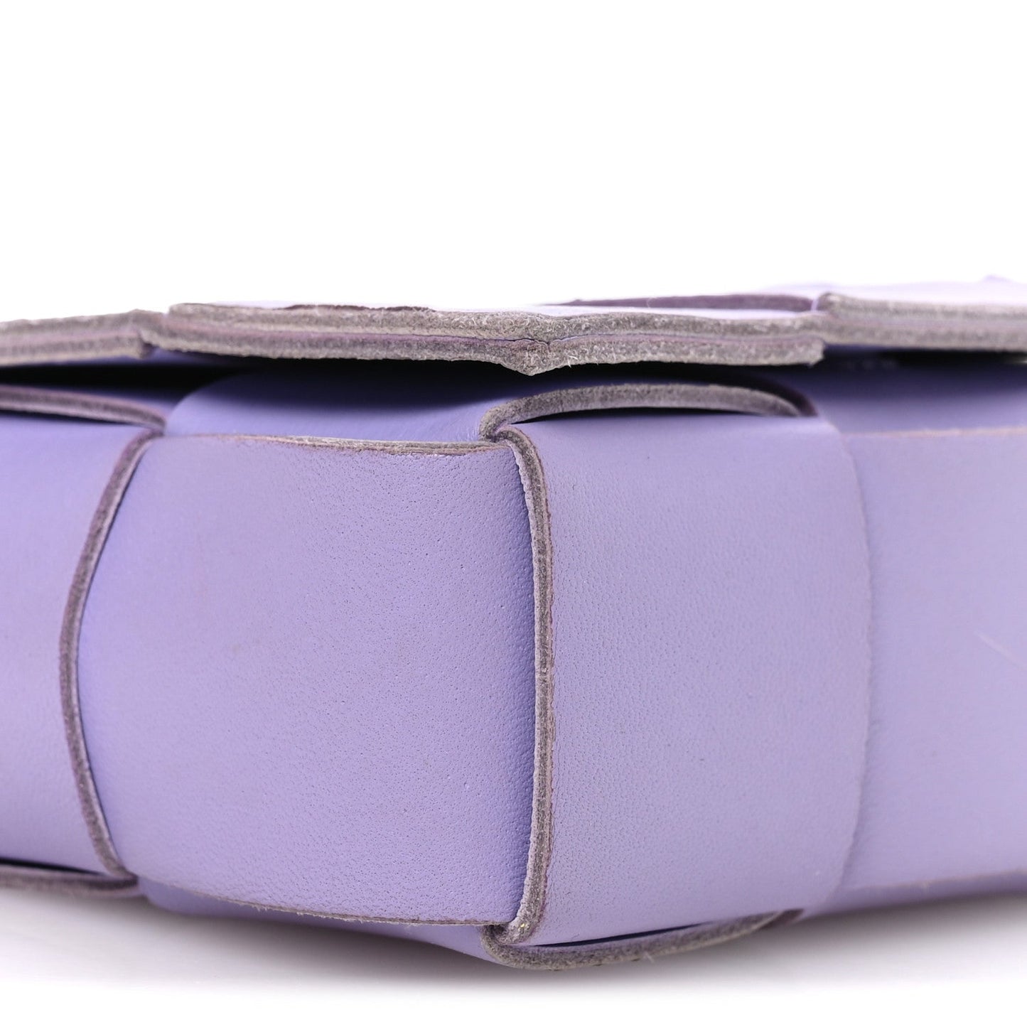 Lambskin Maxi Intrecciato Extra Mini Cassette Crossbody Bag Wisteria