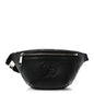 Piuma Calfskin Jumbo GG Embossed Small Belt Bag Black