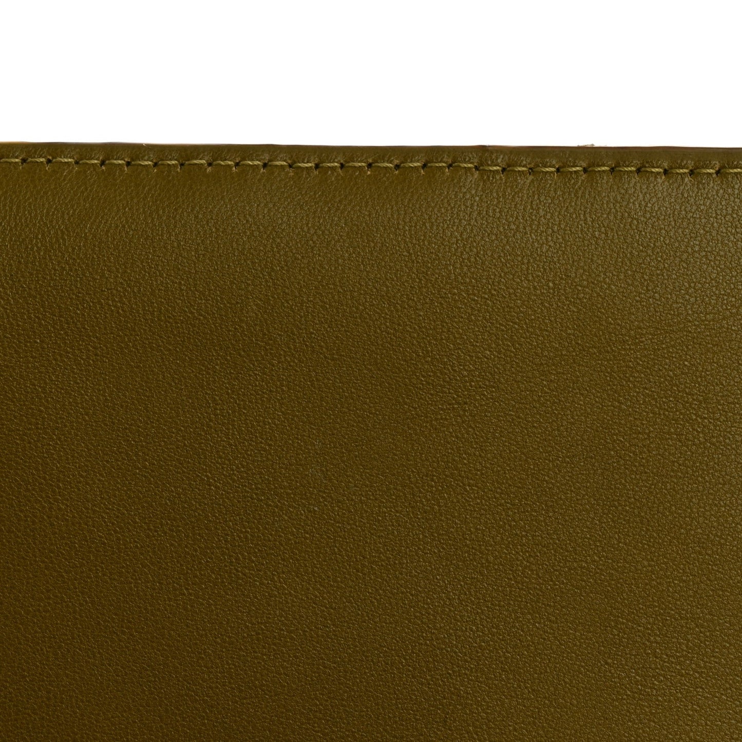 Lambskin Carre Quilted Cassandre Chain Wallet Olive Drab