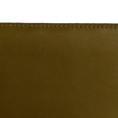 Lambskin Carre Quilted Cassandre Chain Wallet Olive Drab