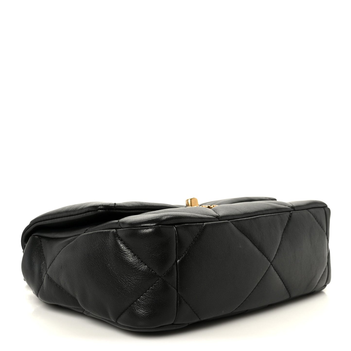 Lambskin Quilted Medium Chanel 19 Flap Black