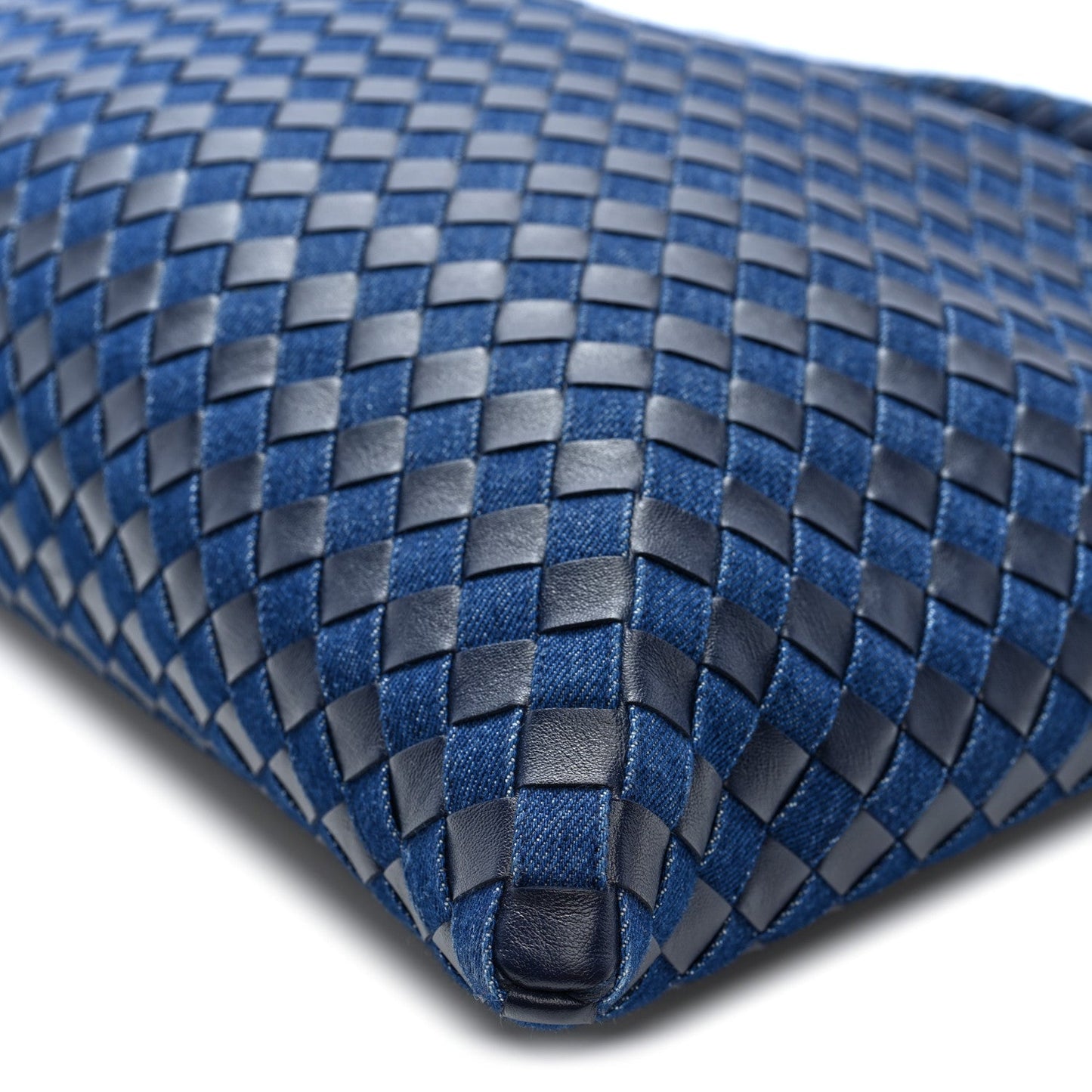 Denim Nappa Intrecciato Large Hop Abyss Indigo