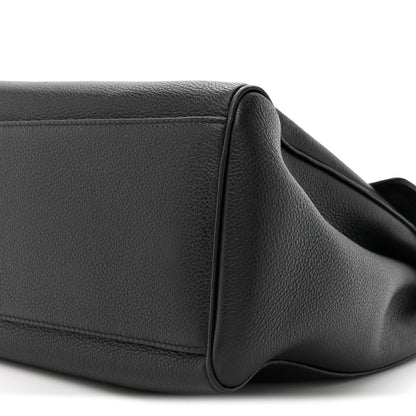 Supple Grained Calfskin Medium Soft 16 Bag Black