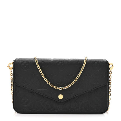 Empreinte Pochette Felicie Chain Wallet Black