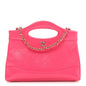Shiny Crumpled Calfskin Quilted Nano 31 Shopping Bag Pink